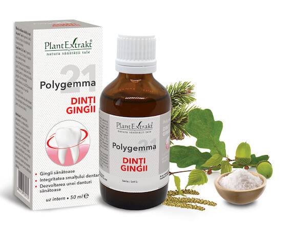 Polygemma 21 - Dinti, Gingii, 50ml Plantextrakt - poza 1
