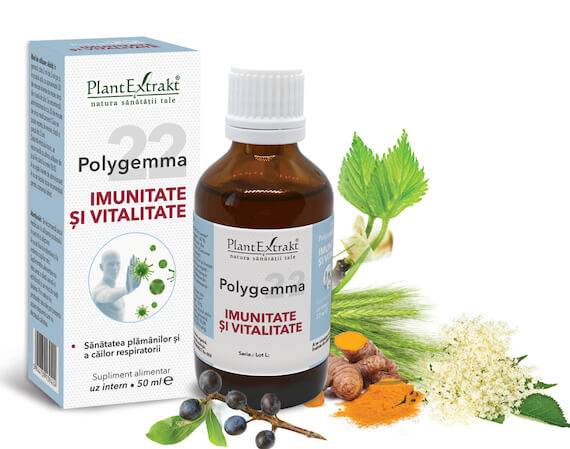 Polygemma 22 - Imunitate si Vitalitate, 50ml Plantextrakt - poza 1