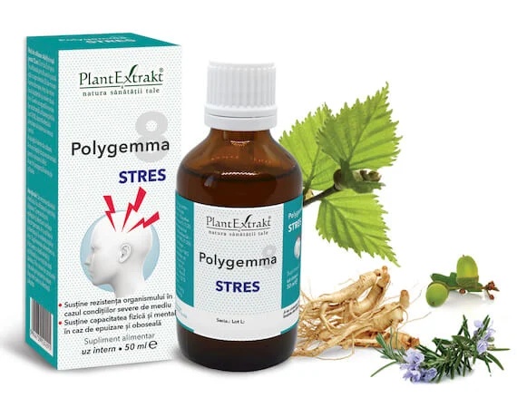 Polygemma 8 Stres, 50 ml, Plant Extrakt