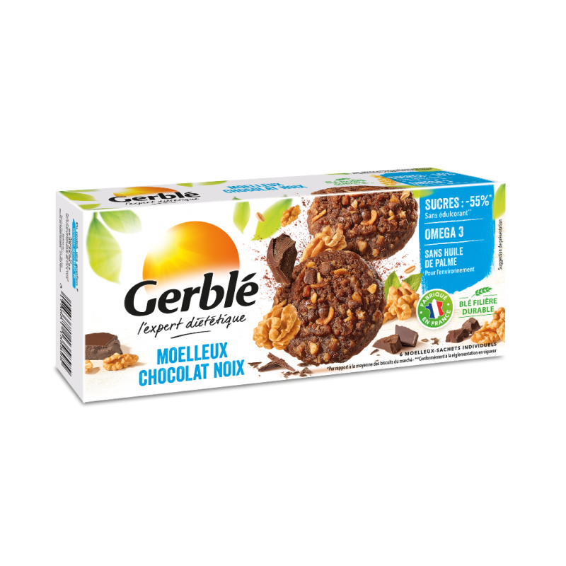 Prajitura cu ciocolata si nuci, 138g, Gerble Expert Dietetic
