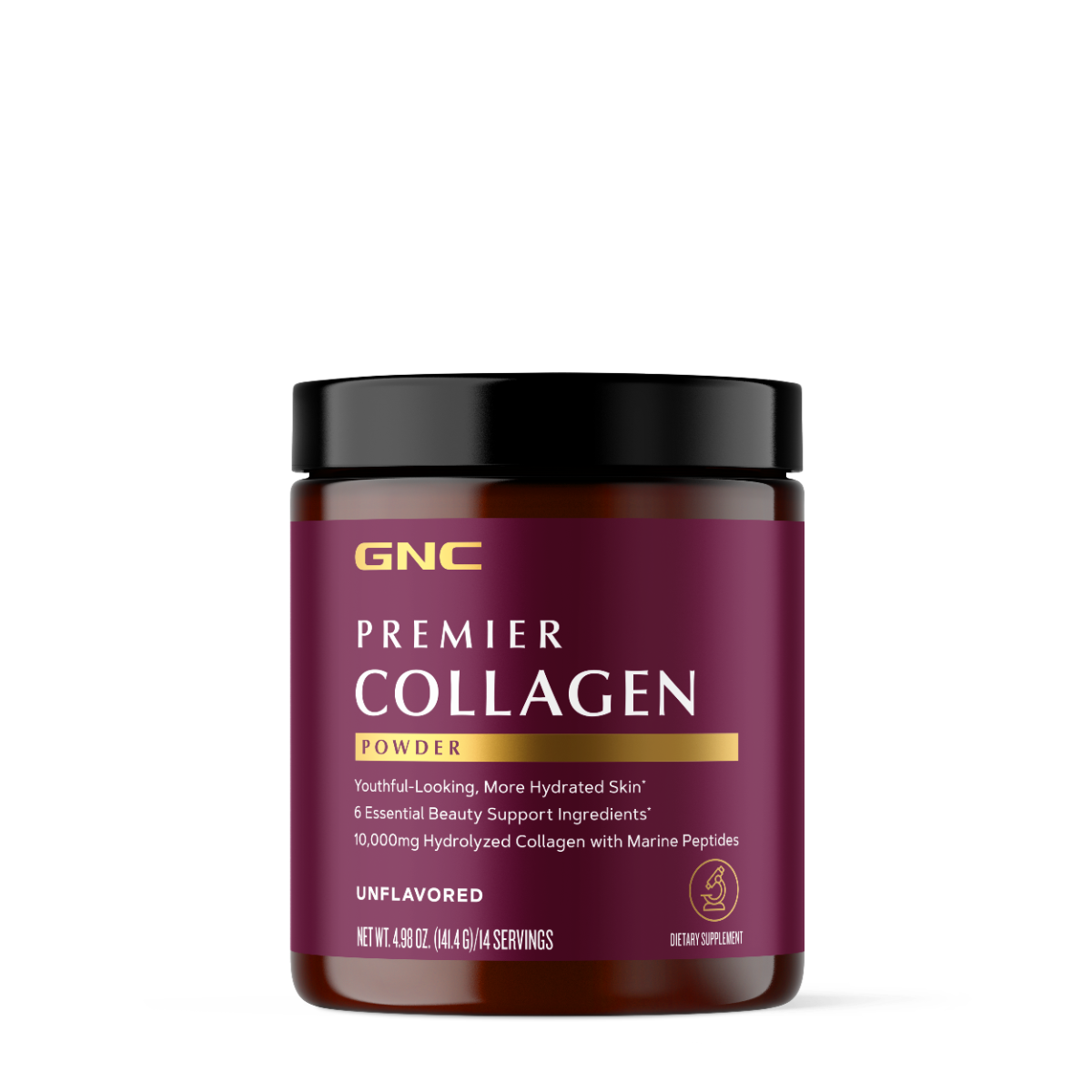 Premier Collagen Powder Formula Premium de Colagen fara Aroma, 141.4 g, GNC