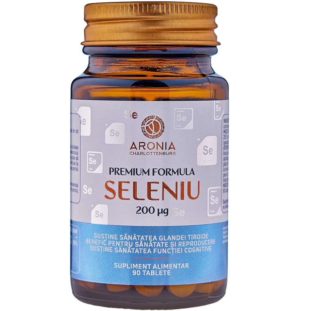 Premium Seleniu 200µg, 90 tablete, Aronia Charlottenburg