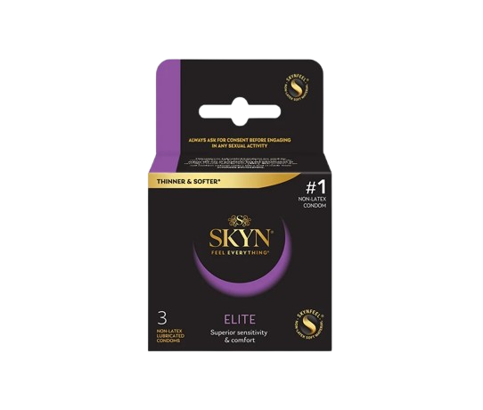Prezervative fara latex Elite, 3bucati, Skyn