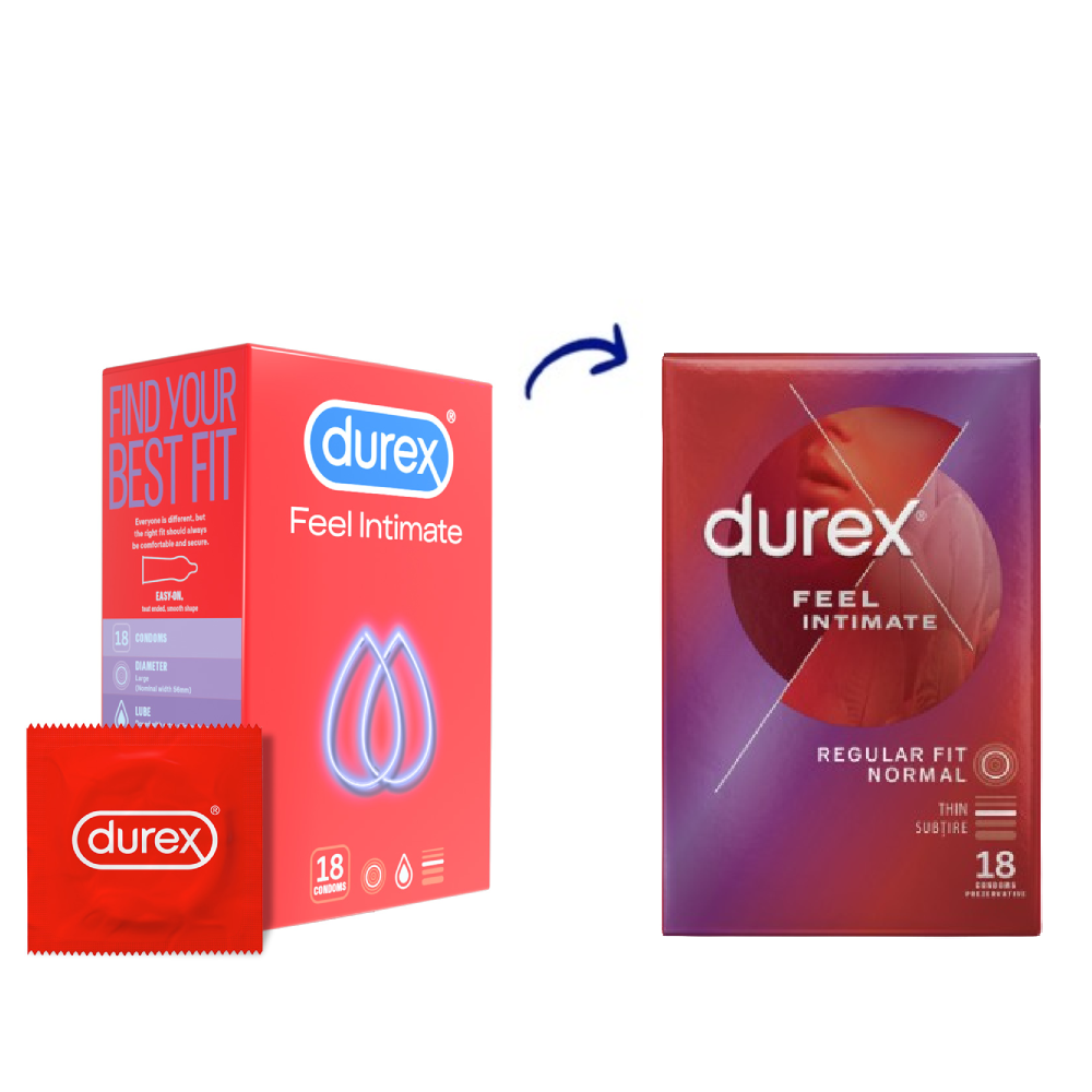 Prezervative Feel Intimate, 18 bucati, Durex