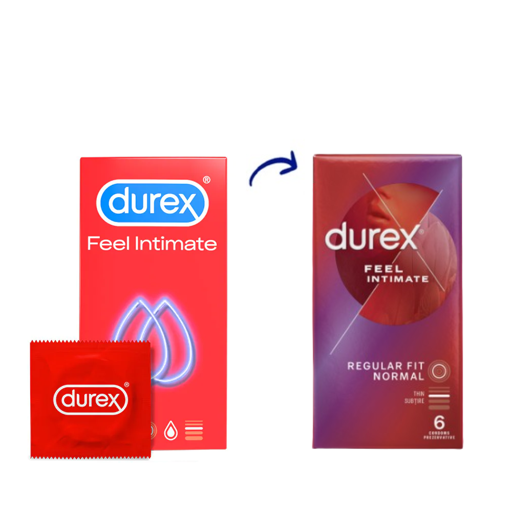 Prezervative Feel Intimate, 6 bucati, Durex