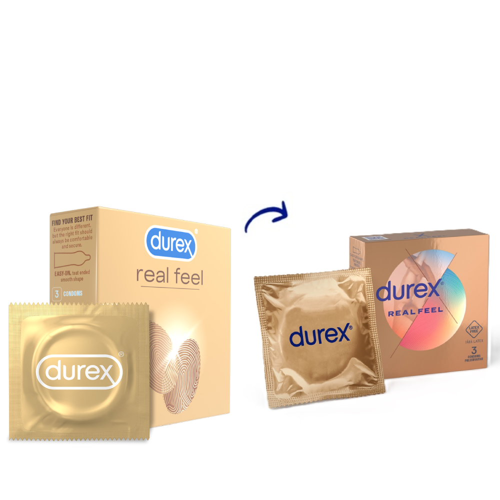Prezervative Real Feel, 3 bucati, Durex