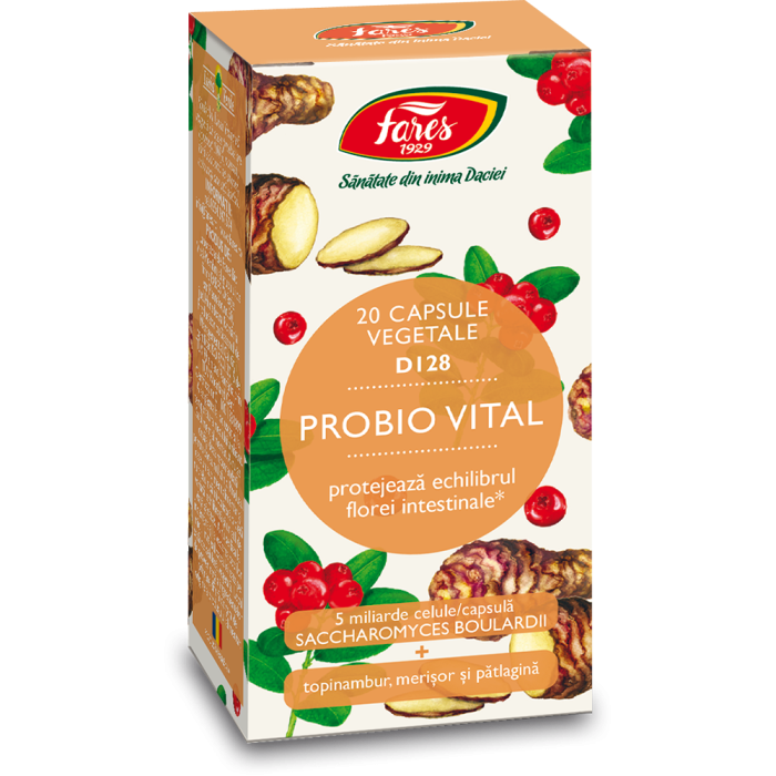 Probio Vital D128, 20 capsule, Fares
