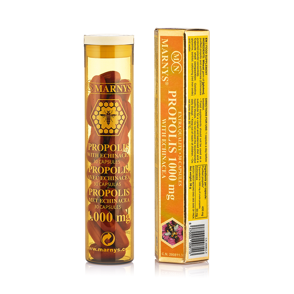 Propolis 1000 Mg + Echinacea, 30 capsule, Marnys