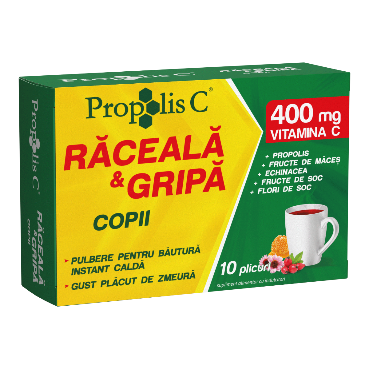 Propolis C raceala si gripa pentru copii, 10 plicuri, Fiterman
