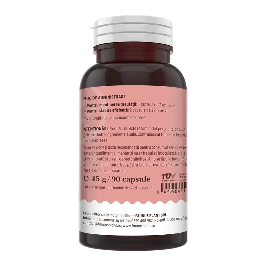 ProSilueth Capsule - Formulă unică pentru cura de slăbire, plante medicinale cu acțiune dovedită pentru accelerarea metabolismului, arderea grăsimilor, reducerea apetitului și detoxifierea organismului - 90 capsule - poza 2