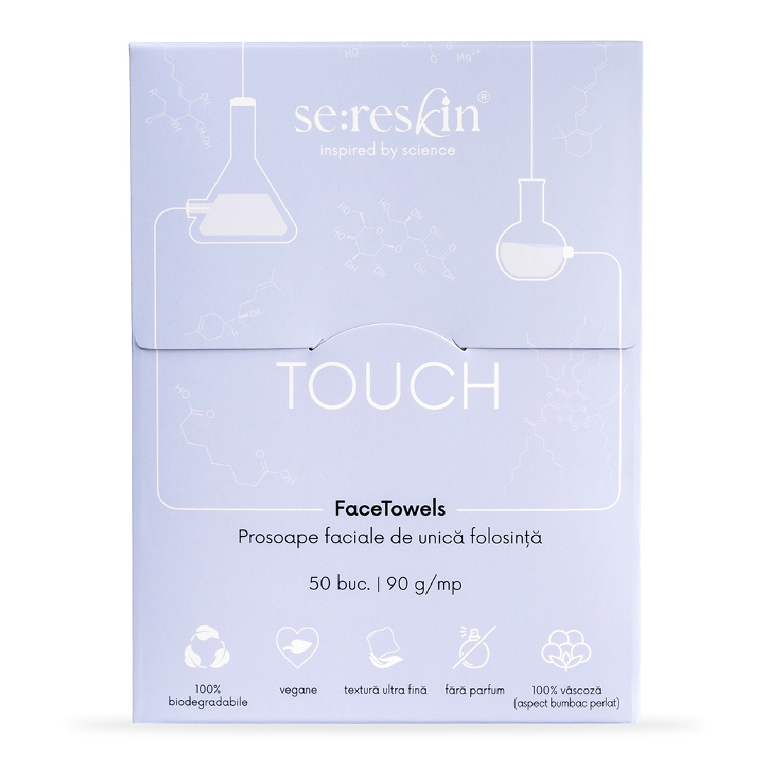 Prosoape faciale de unica folosinta Touch Face Towels, 50 bucati, Se:Reskin
