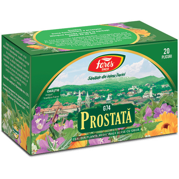 Prostata, G74, ceai la plic. 20 doze, Fares