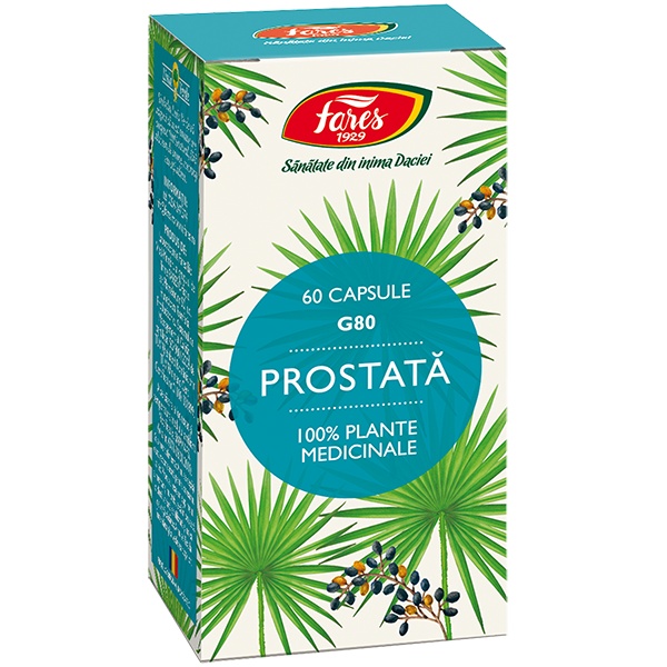 Prostata, G80, 60 capsule, Fares