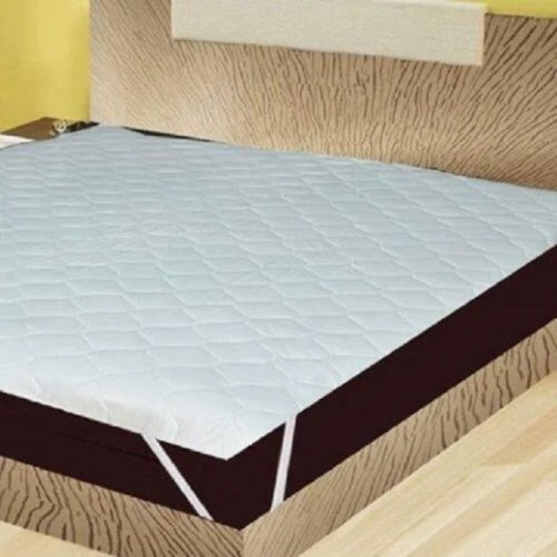 Protectie de pat matlasata alb, 90x200 cm, Ralex | 1 buc
