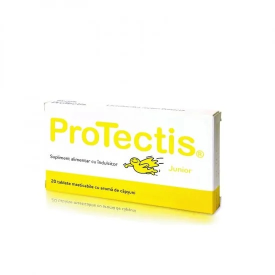 Protectis Junior cu aroma de capsuni, 20 comprimate, Ewopharma