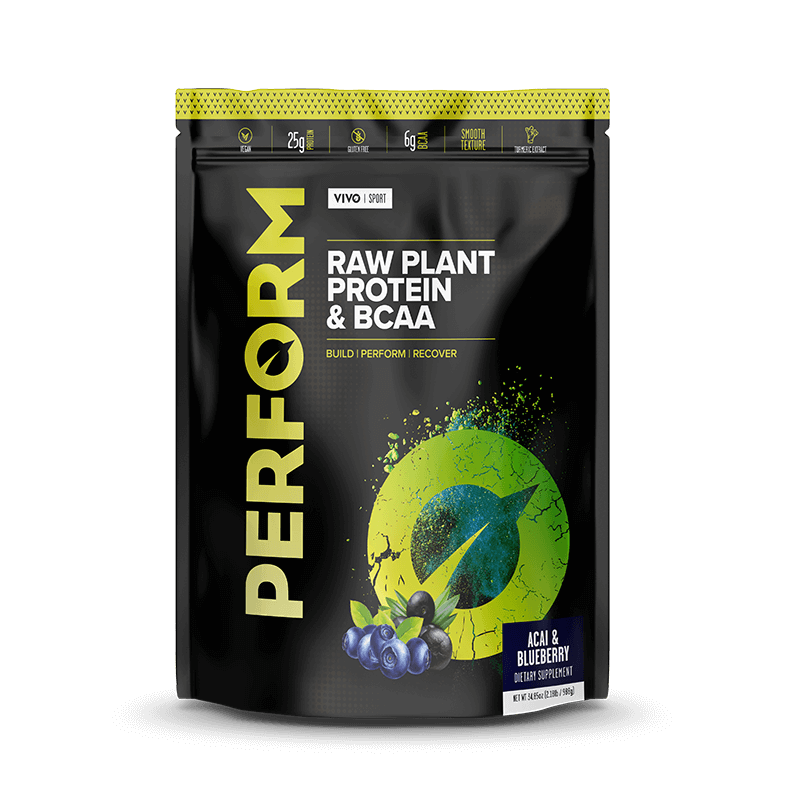 Proteine vegetale si BCAA cu aroma de Acai si Afine Perform, 988g, Vivo