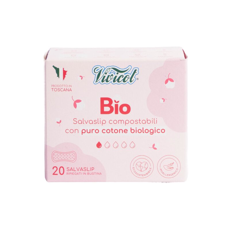 Protej slip din bumbac compostabil ecologic 1 picatura 20buc Vivicot
