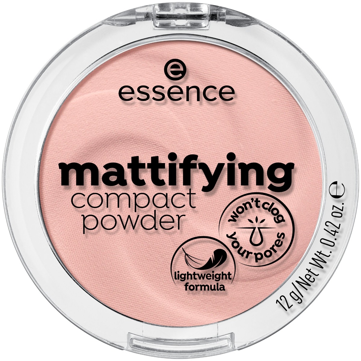 Pudra compacta matifianta 10 - Light Beige, 12g, Essence