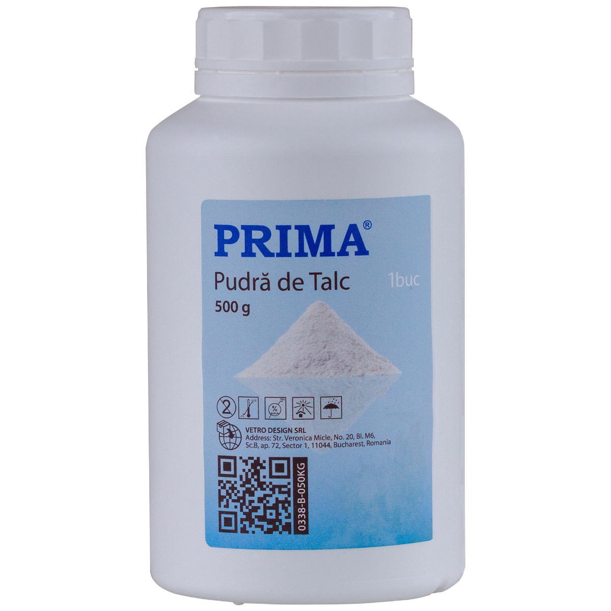 Pudra de talc PRIMA 500 g