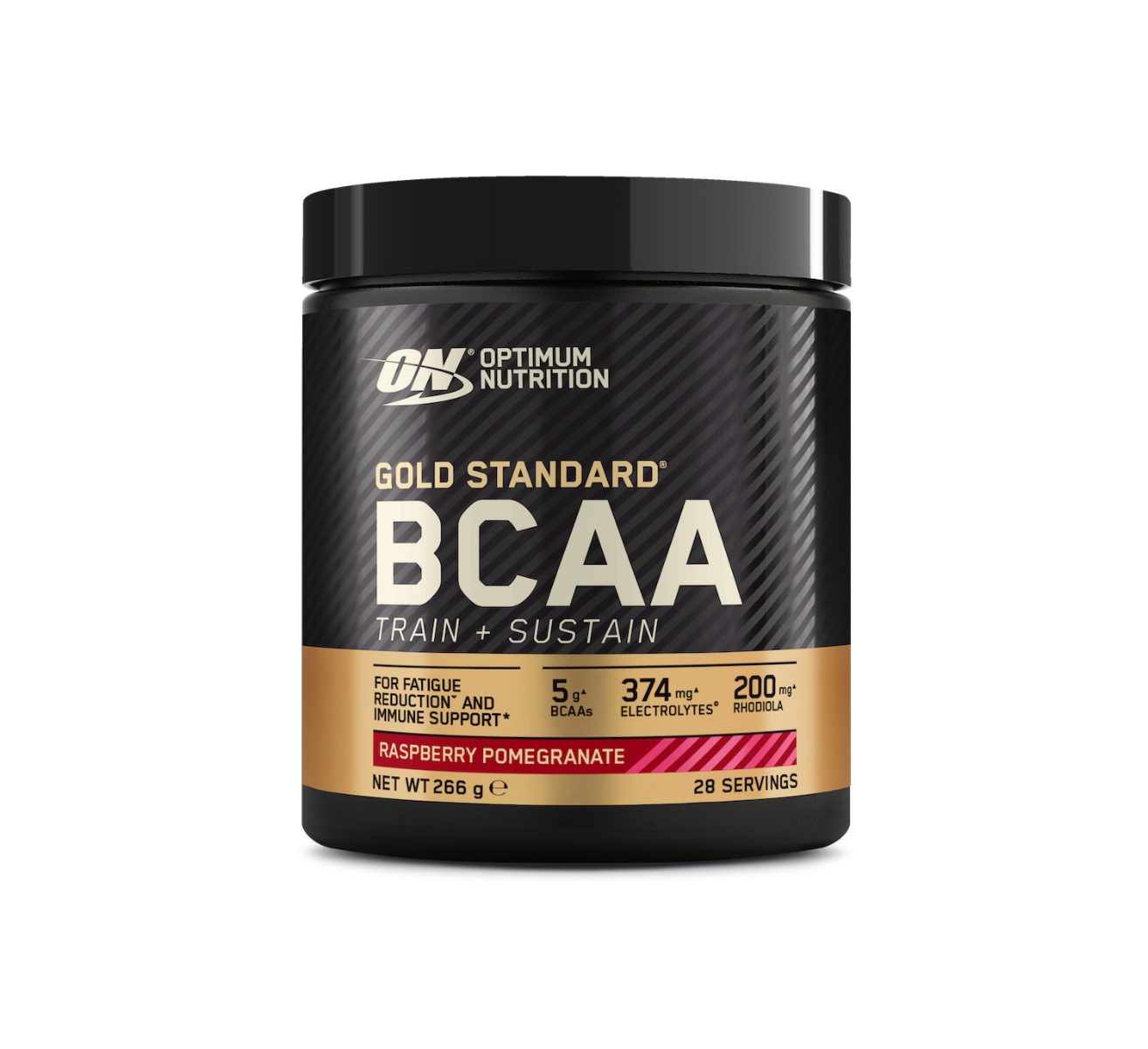 Pudra energizanta BCAA Train Sustain Raspberry Pomegranate, 266g, Optimum Nutrition