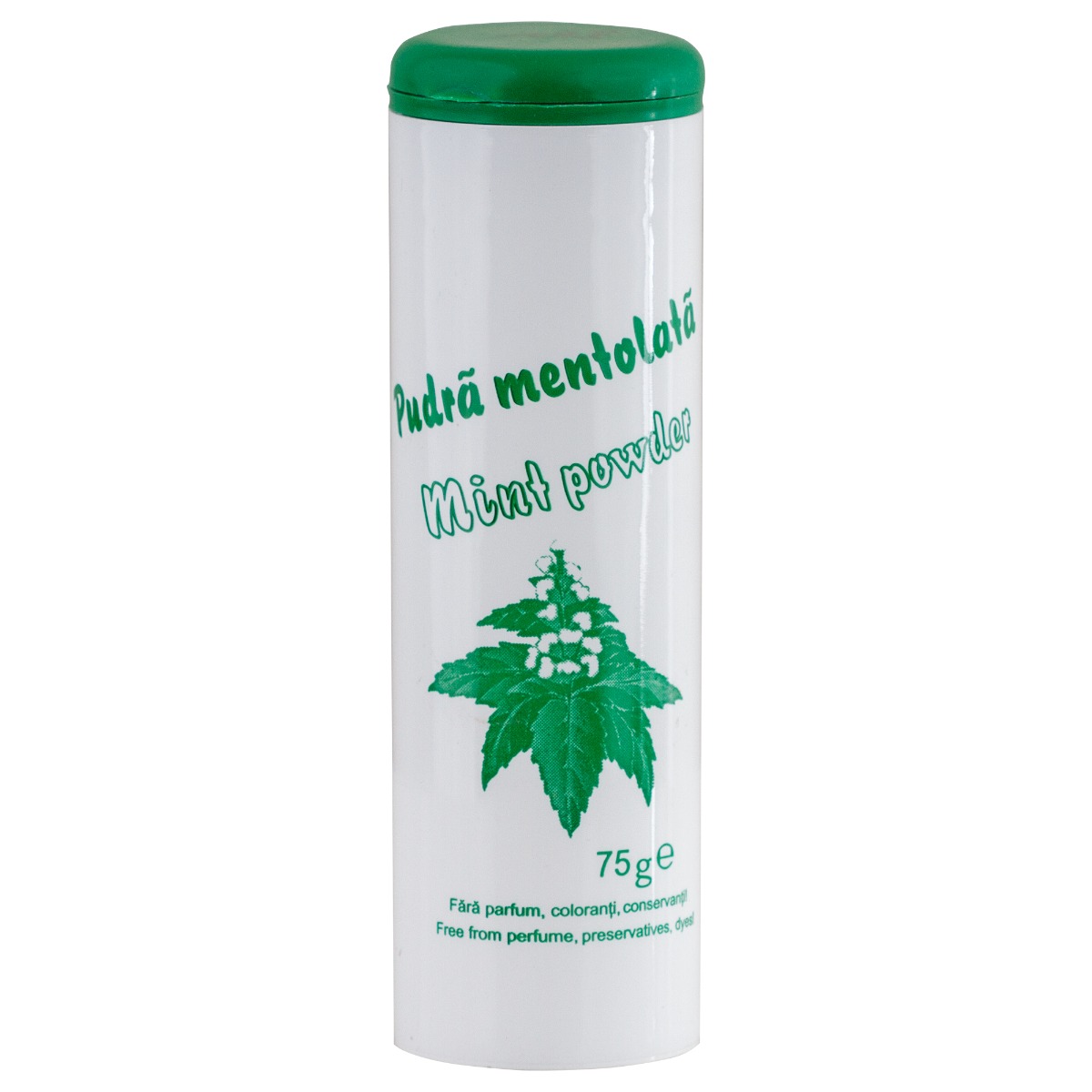 Pudra mentolata racoritoare 75g - pentru zone iritabile, cu efect calmant si antimicrobian, absorbtie rapida