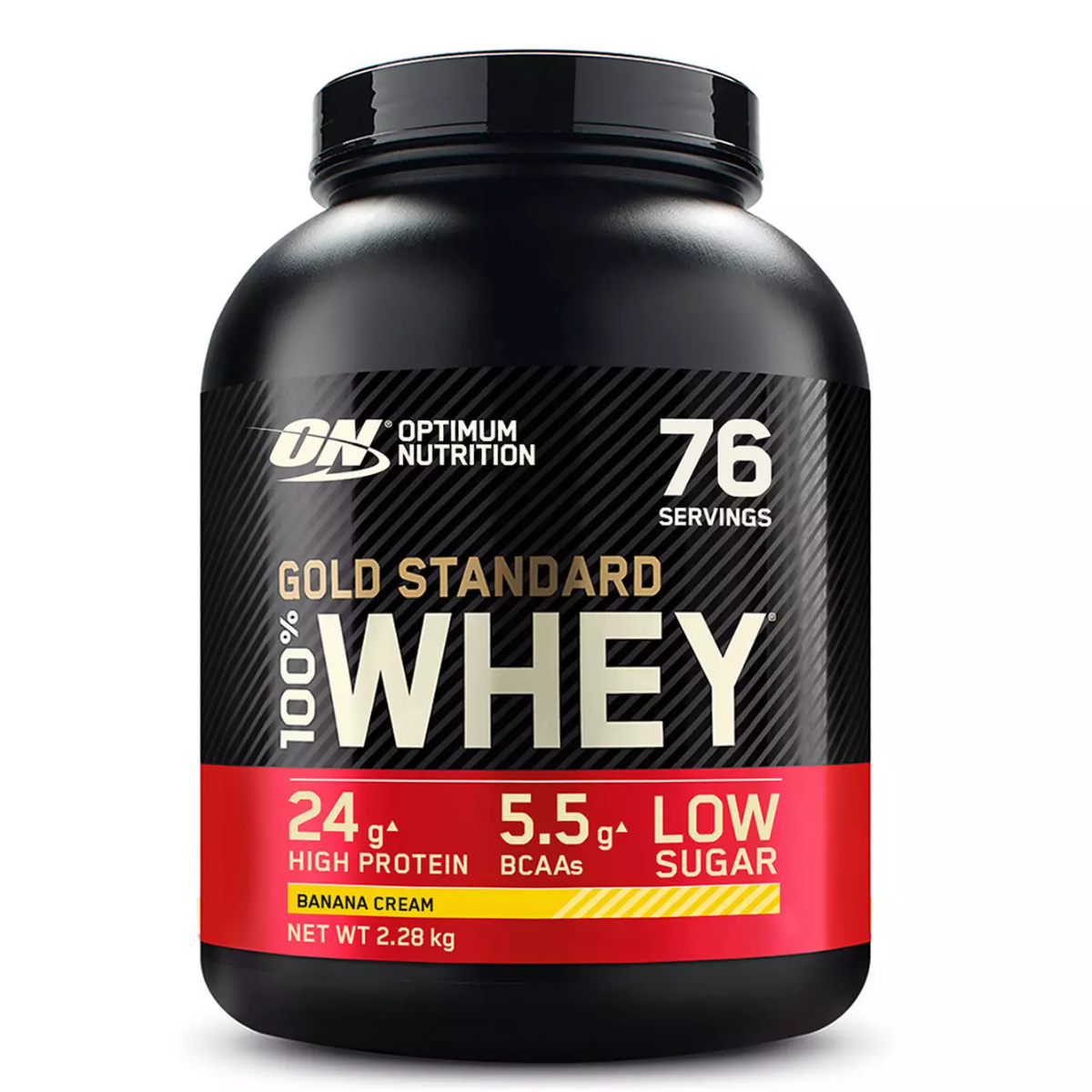 Pudra proteica proteine din zer 100% whey gold standard Banane, 2.28kg, Optimum Nutrition