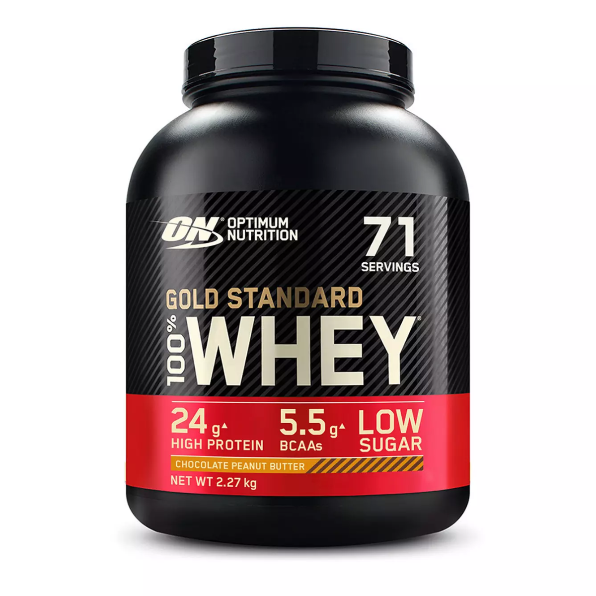 Pudra proteica proteine din zer 100% whey gold standard Unt arahide , 2.24kg, Optimum Nutrition