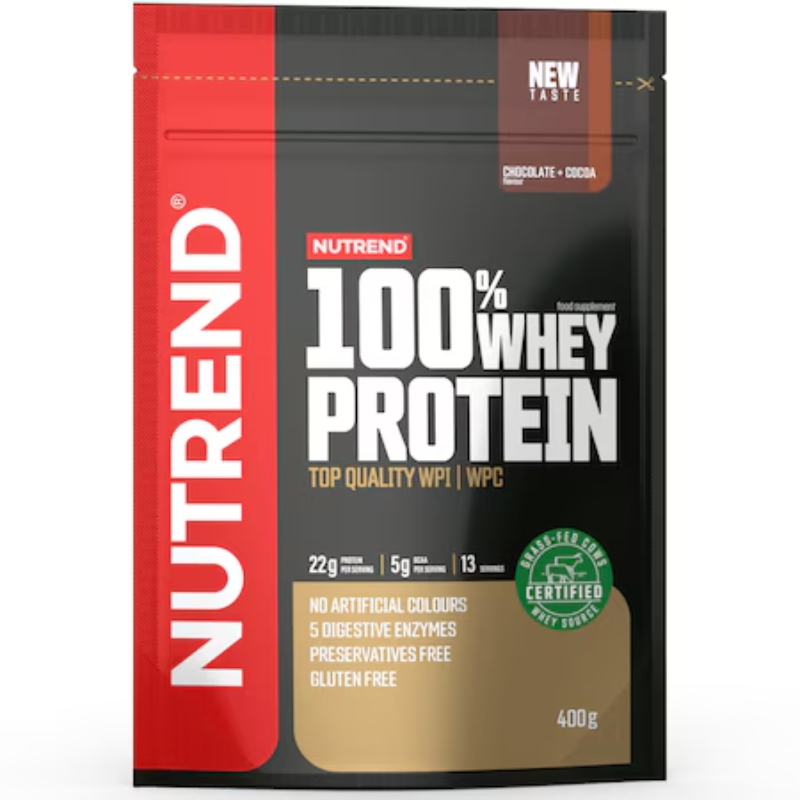Pudra proteica proteine din zer 100% Whey Protein Ciocolata, 400g, Nutrend