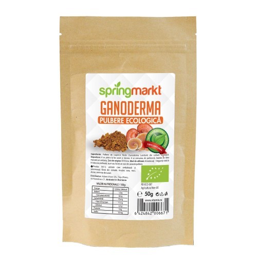 Pulbere de Ganoderma, ecologica, 50 g, Springmarkt