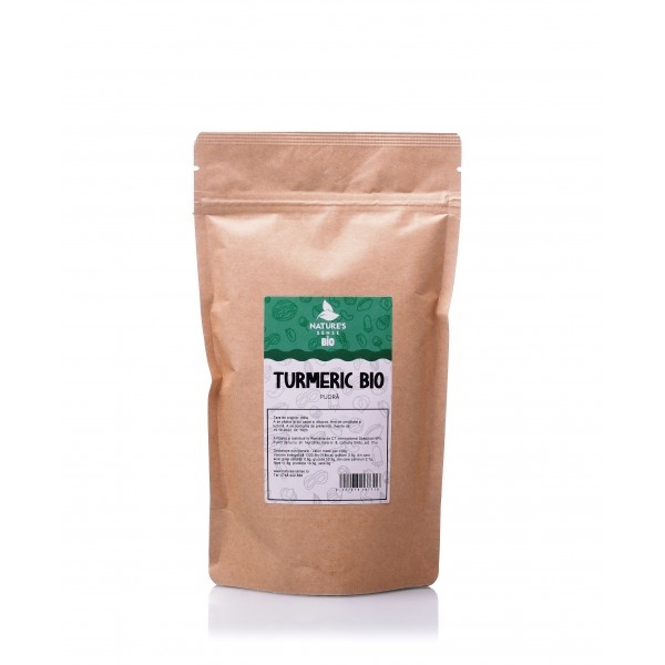Pulbere de turmeric bio, 125g, Nature's Sense