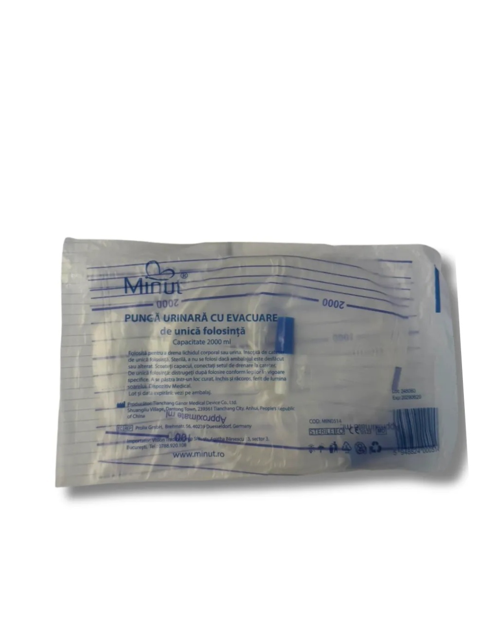 Punga urinara cu evacuare x 2000ml (Minut)