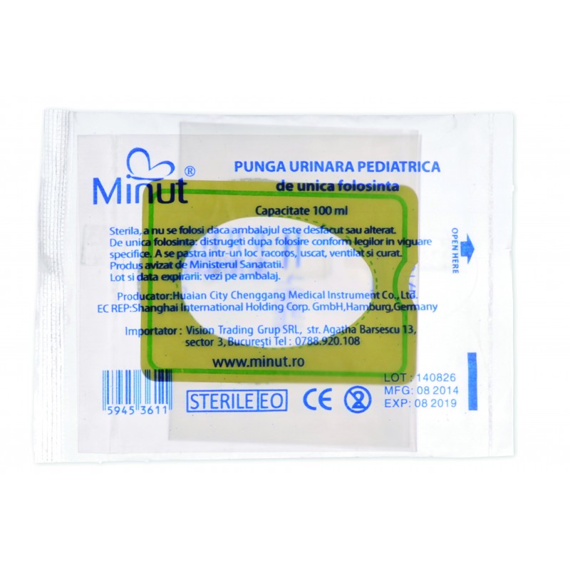 Punga urinara pediatrica, 100ML, Minut