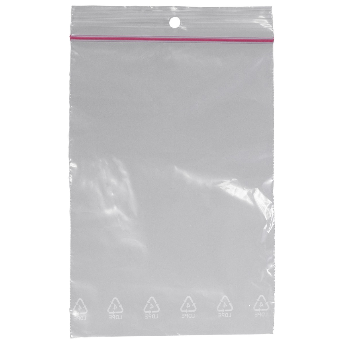 Pungi cu fermoar ZIPLOCK PRIMA 200x250 mm, transparente, reutilizabile pentru ambalare si depozitare, set 100 bucati