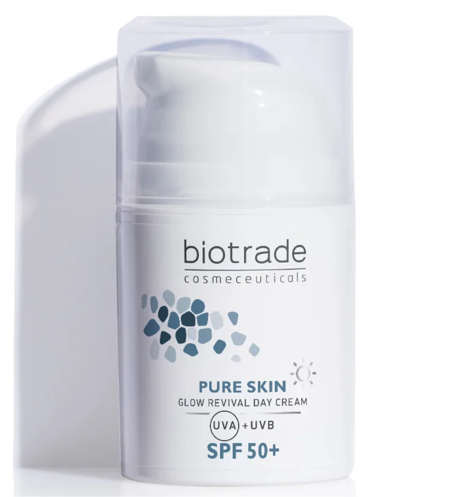 Pure Skin crema iluminatoare de zi cu niacinamide si acid hialuronic SPF50+, Biotrade | 50 ml