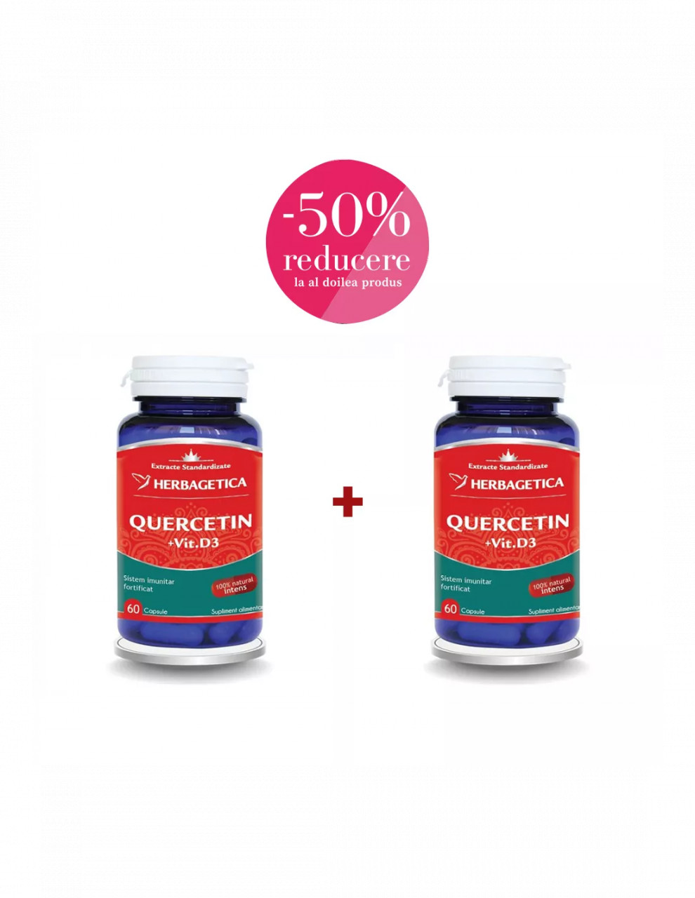 Quercetin + Vitamina D3 60+60 capsule – Herbagetica