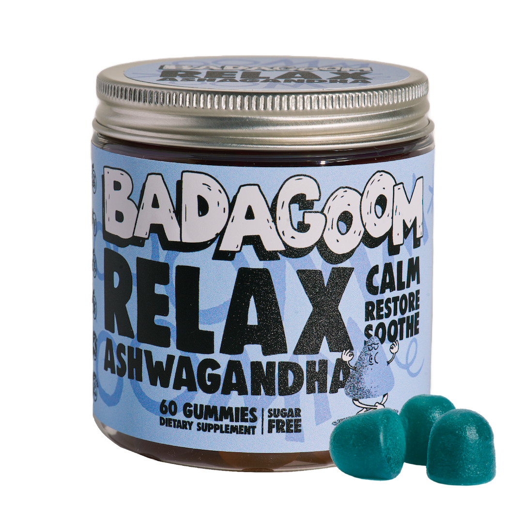 Relax Ashwagandha, 60 drajeuri gumate, Badagoom
