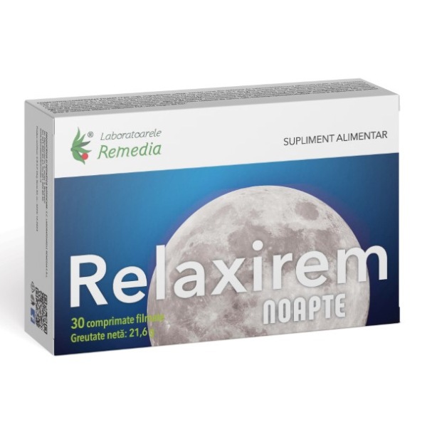Relaxirem Noapte, Remedia | 30 comprimate filmate