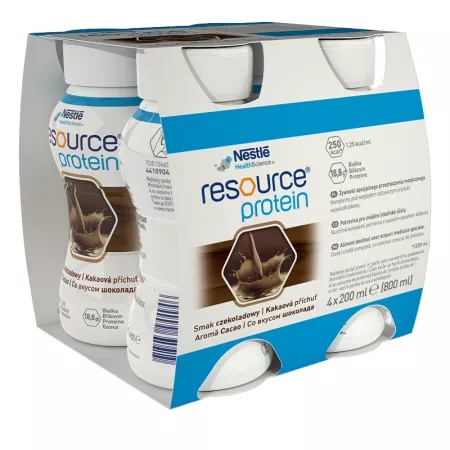 Resource 2.0 + Protein Cacao, Fara Gluten, 4x200ml, Nestle