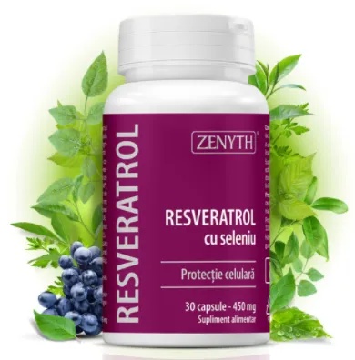 Resveratrol cu seleniu, 30 capsule, Zenyth