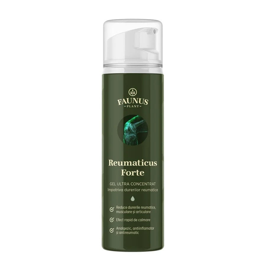 Reumaticus Forte - Gel 150ml. Formulă ultra-concentrată din plante medicinale și uleiuri esențiale pentru calmarea durerilor articulare și musculare intense - poza 1