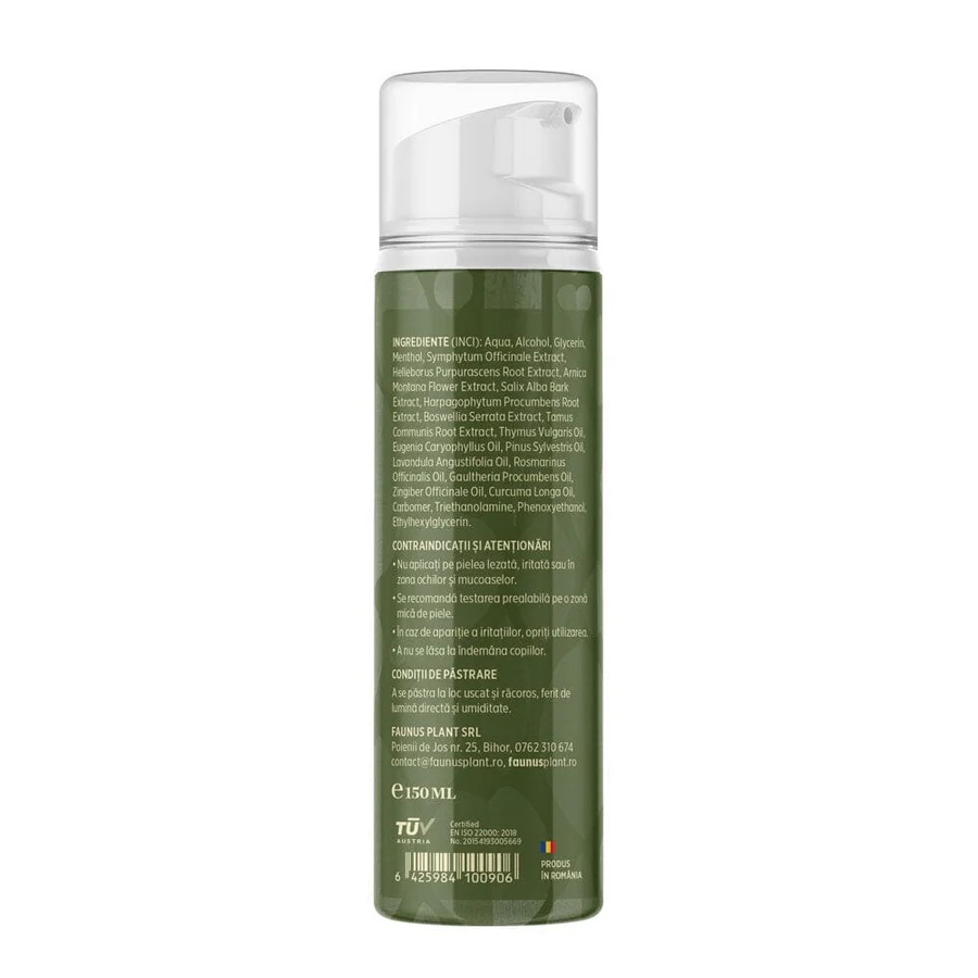 Reumaticus Forte - Gel 150ml. Formulă ultra-concentrată din plante medicinale și uleiuri esențiale pentru calmarea durerilor articulare și musculare intense - poza 2