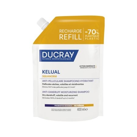 Rezerva Eco Sampon Anti-Matreata Uscata Kelual Squanorm, 400 ml – Ducray