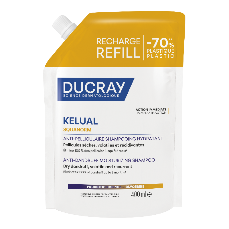 Rezerva eco Sampon matreata uscata Kelual Squanorm, 400 ml, Ducray
