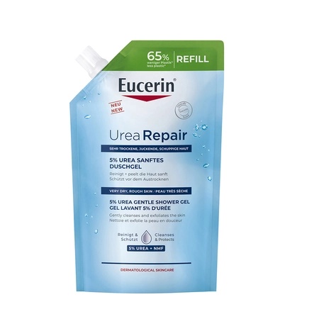 Rezervă gel de duș reparator cu 5% uree UreaRepair, 400 ml, Eucerin