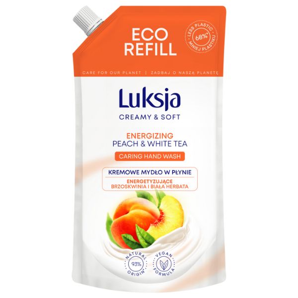 Rezerva sapun lichid CREAMY & SOFT Energizing, Luksja | 400 ml