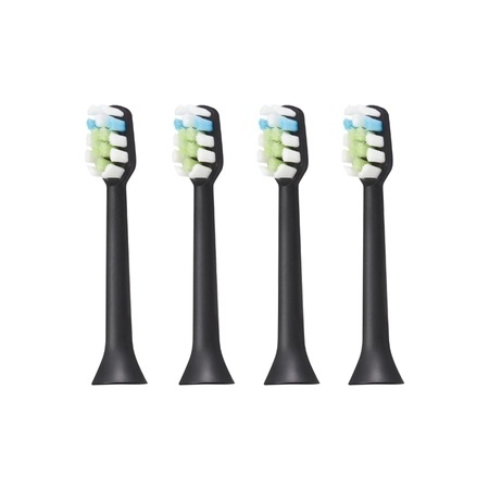 Rezerve pentru periuta de dinti electrica AQ-102 Negru, 4 bucati, Aquapick