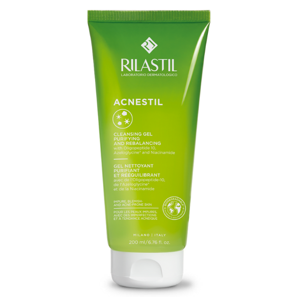 Rilastil Acnestil Gel curatare ten tendinta acneica, Istituto Ganassini | 200 ml