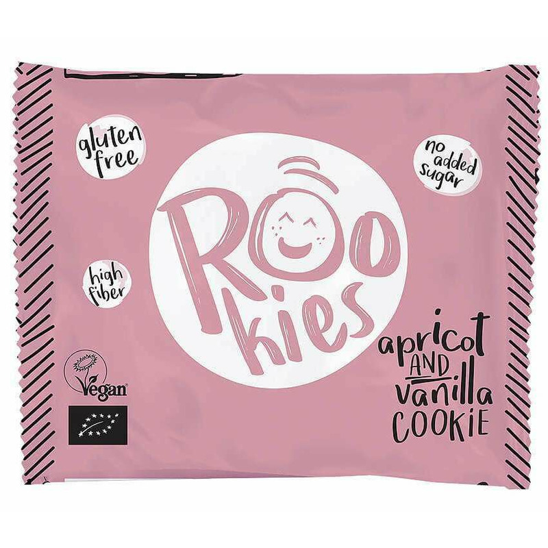 Rookies cu caise si vanilie bio 40g Rookies