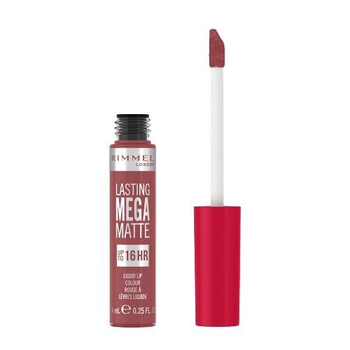 Ruj lichid Lasting Mega Matte 210 Rose & Shine, 7.4ml, Rimmel London 