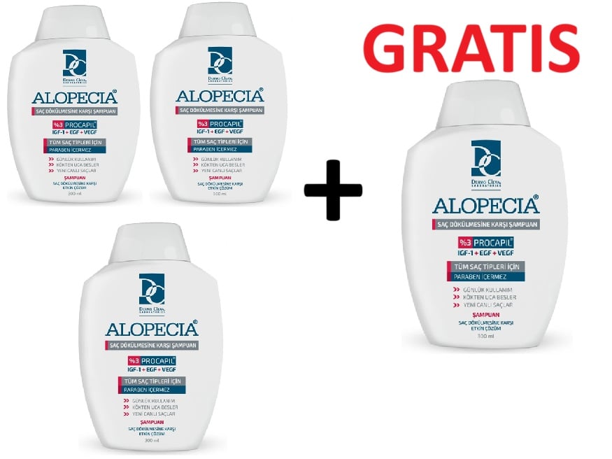 Sampon Anticadere Par cu Procapil, gama Alopecia, 3+1 Gratis - poza 1